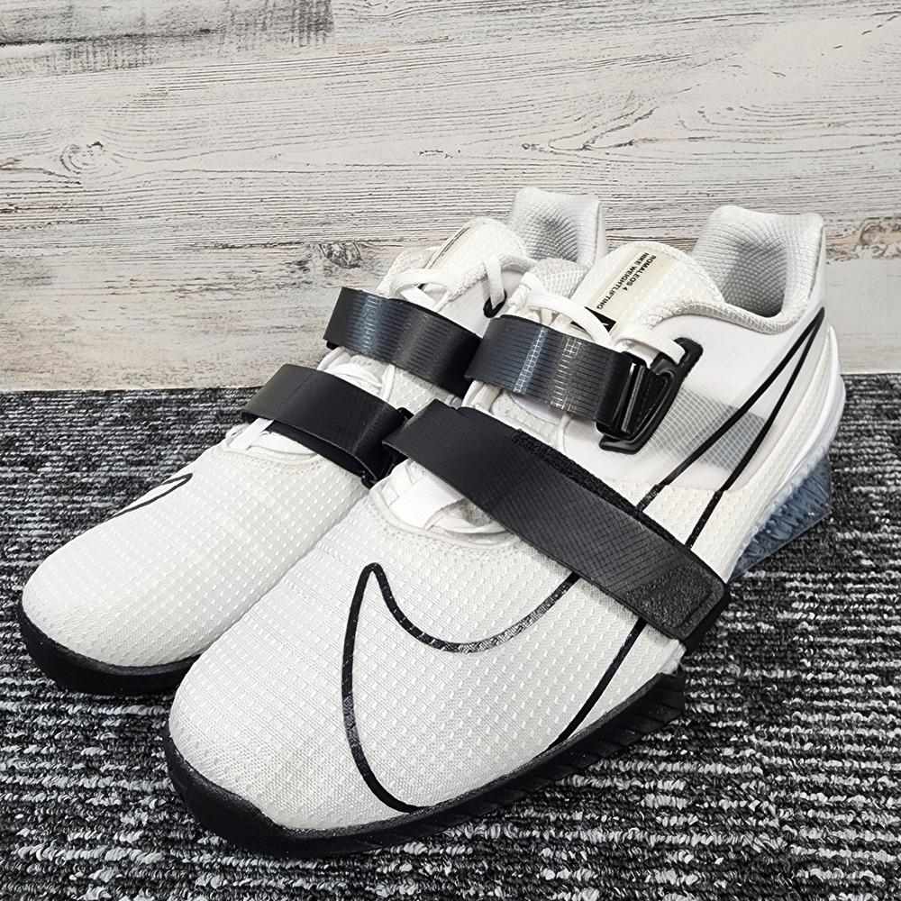 Nike Romaleos 4 Weightlifting Shoes White/Black Mens Size 15 New CD3463-101